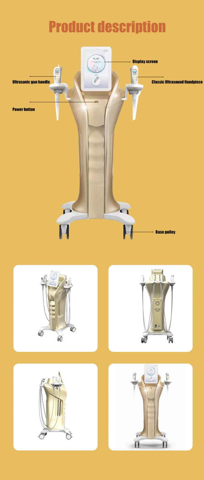 تصنيع أجهزة Hifu Rf العمودية لرفع الوجه وتشديد الجلد