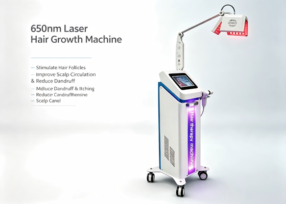 Non Invasive Laser Beauty Machine for Hair Regrowth Scalp Blood Circulation Improvement and Relief of Itching and Dandruff Problems
