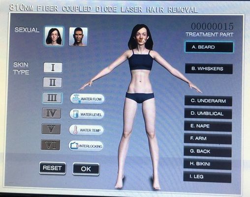 Fiber Coupled Laser Hair Removal Large Power Laser 808nm Depilation 15HZ SHR Speed Hair Reduction from Germany