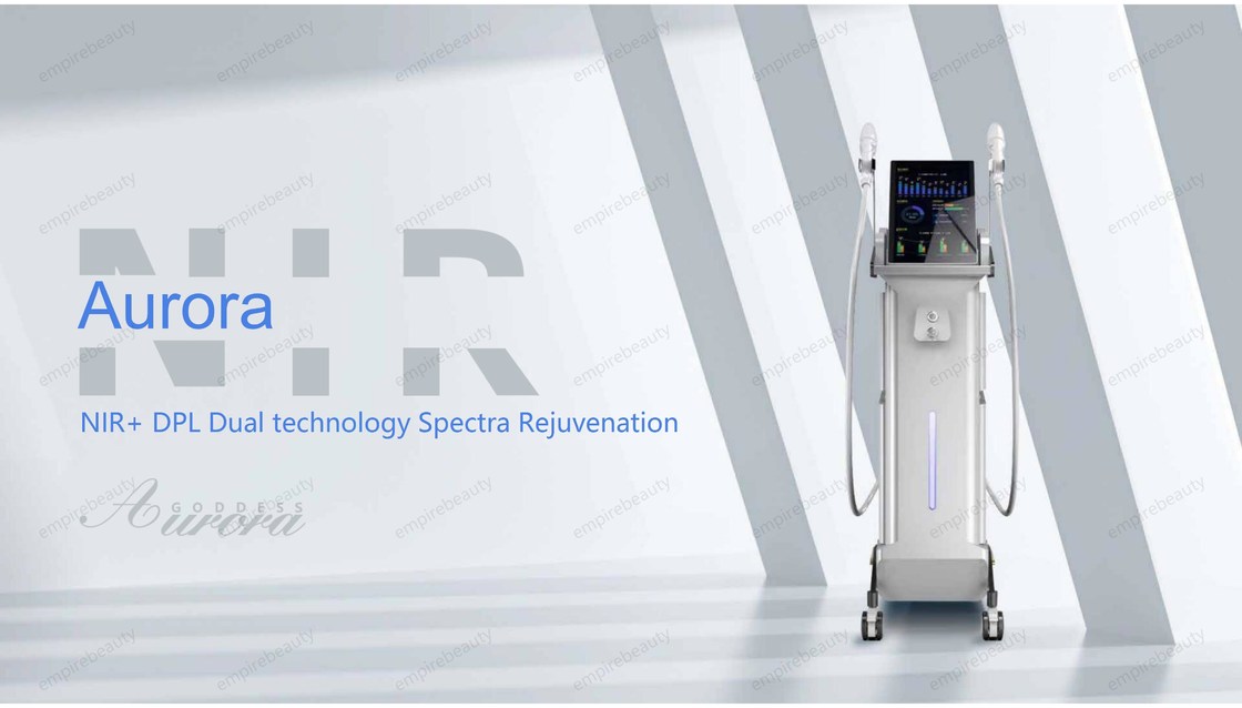 Professional DPL Skin Rejuvenation Hair Removal Shr Laser Machine 2 Handles Fractional IPL DPL+ NIR Near Infrared Light